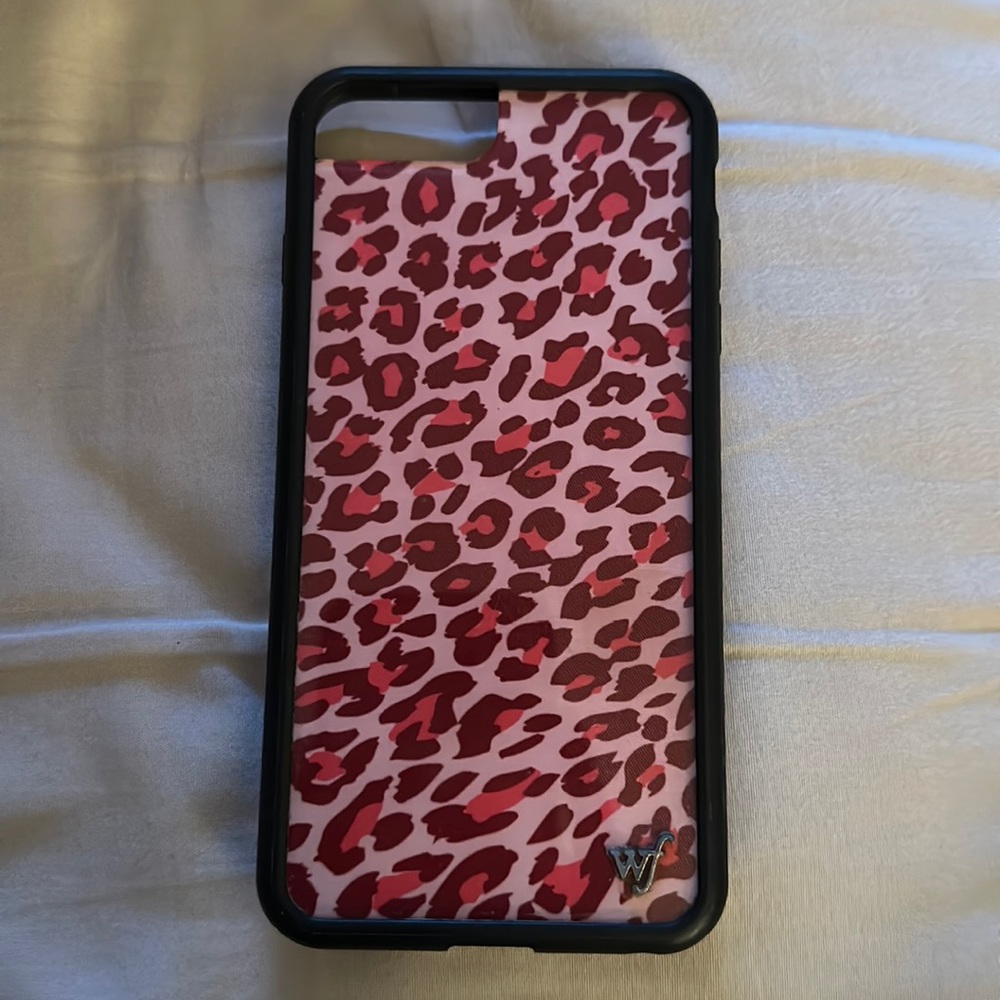 pink cheetah print iphone 8plus wildflower case